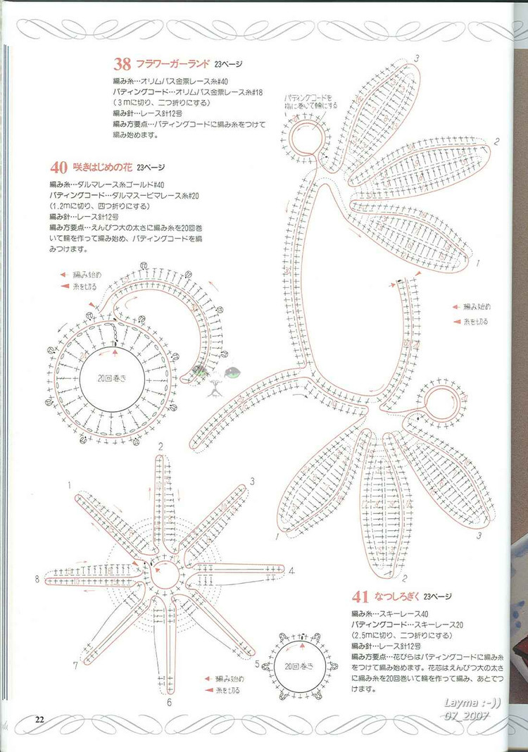 日文花飾128(1) - 木棉花 - 雨茫茫，霧茫茫，盼望花開，花已落……