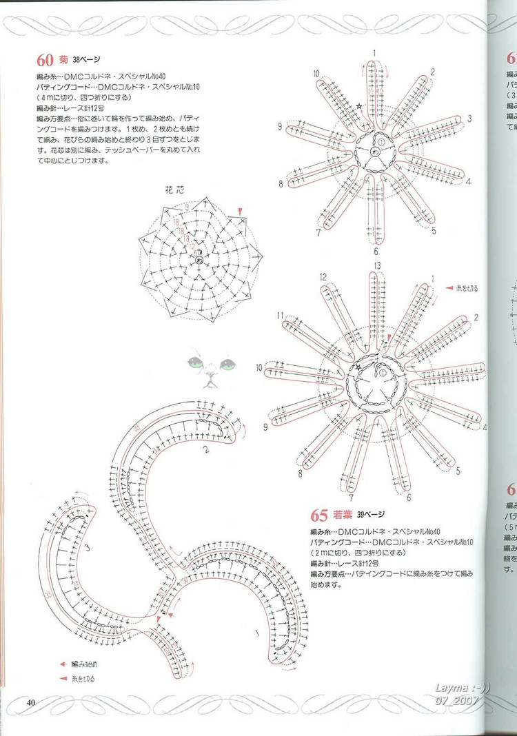 日文花飾128(1) - 木棉花 - 雨茫茫，霧茫茫，盼望花開，花已落……