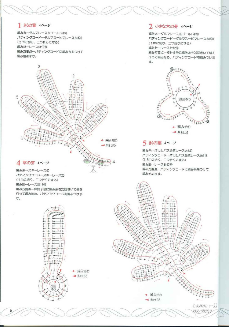 日文花飾128(1) - 木棉花 - 雨茫茫，霧茫茫，盼望花開，花已落……