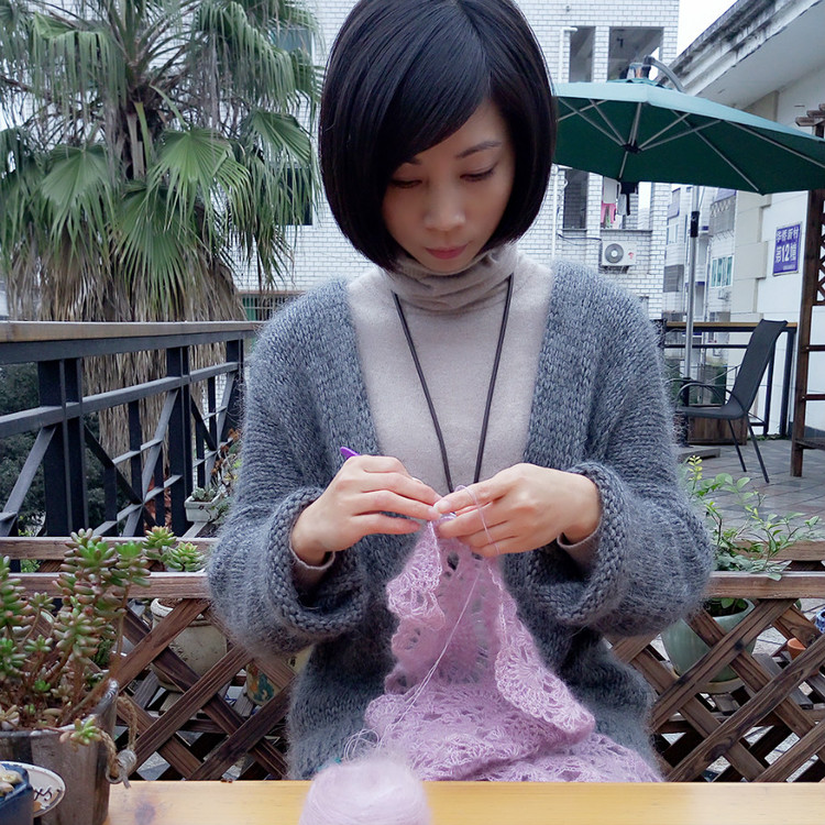 【隨心編織】oversize：超簡單的大牌開衫（附圖解） - 隨心手工編織 - 隨心編織的博客