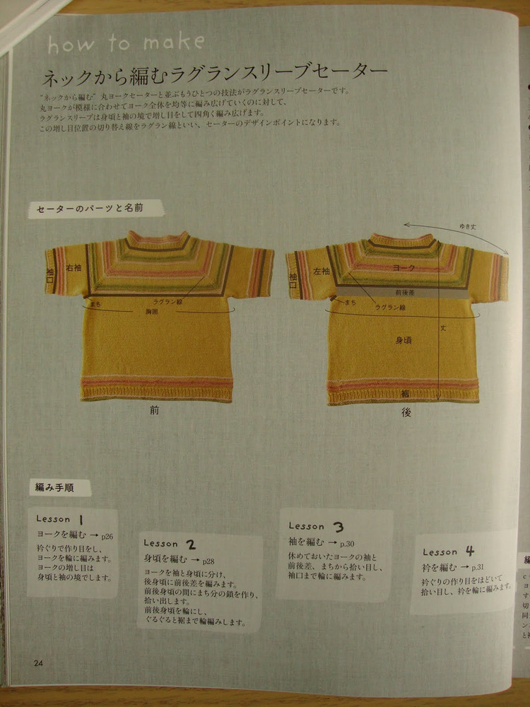 （日文）棒編圓肩 插肩服裝 - 紫蘇 - 紫蘇的博客
