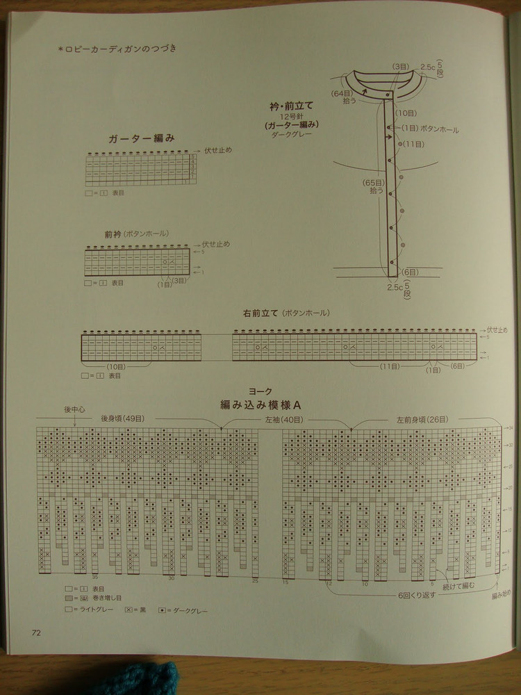 （日文）棒編圓肩 插肩服裝 - 紫蘇 - 紫蘇的博客