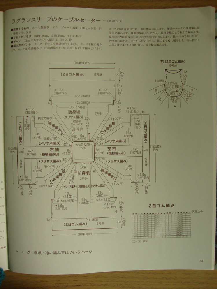 （日文）棒編圓肩 插肩服裝 - 紫蘇 - 紫蘇的博客