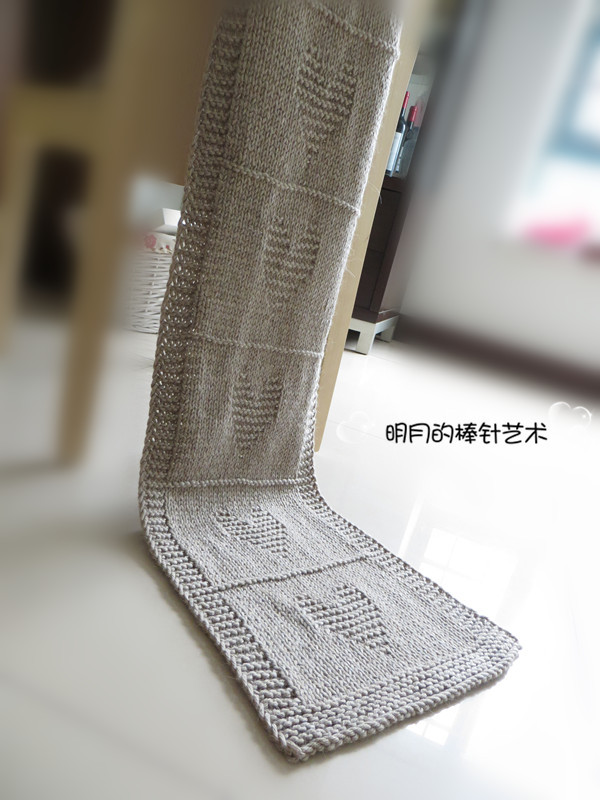 愛的心意  男士圍巾（零基礎(chǔ)視頻） - 明月的棒針?biāo)囆g(shù) - 明月的棒針?biāo)囆g(shù)