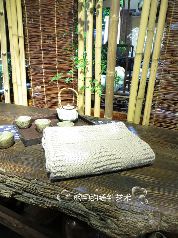 愛的心意  男士圍巾 真人秀（零基礎(chǔ)視頻） - 明月的棒針?biāo)囆g(shù) - 明月的棒針?biāo)囆g(shù)