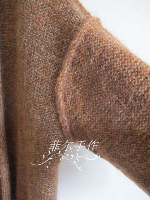 【菲爾手作】大牌開衫季之另一面---雙面穿大口袋披式外套（美圖+女兒秀) - 菲爾 - 菲爾的編織博客