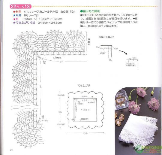 30厘米以內(nèi)桌布鉤織（1） - 木棉花 - 雨茫茫，霧茫茫，盼望花開，花已落……