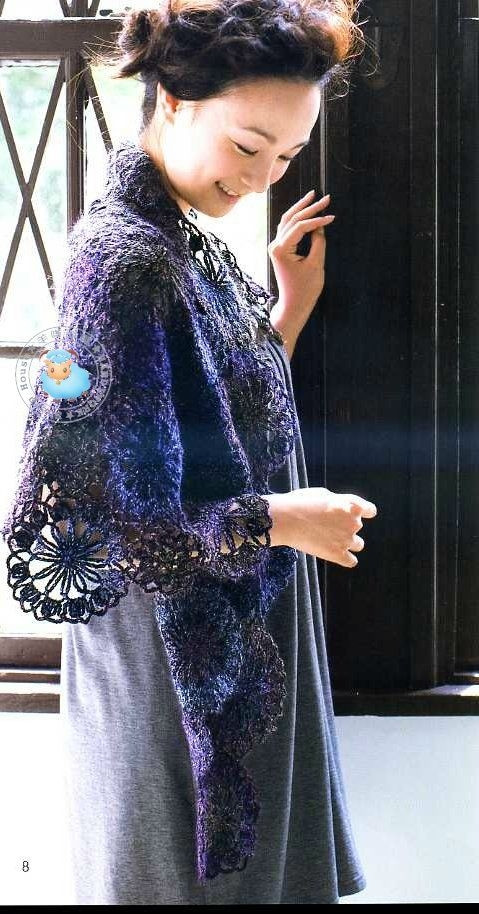 一線(xiàn)連披肩單元花連接教程 - cmy7278 - cmy7278的博客