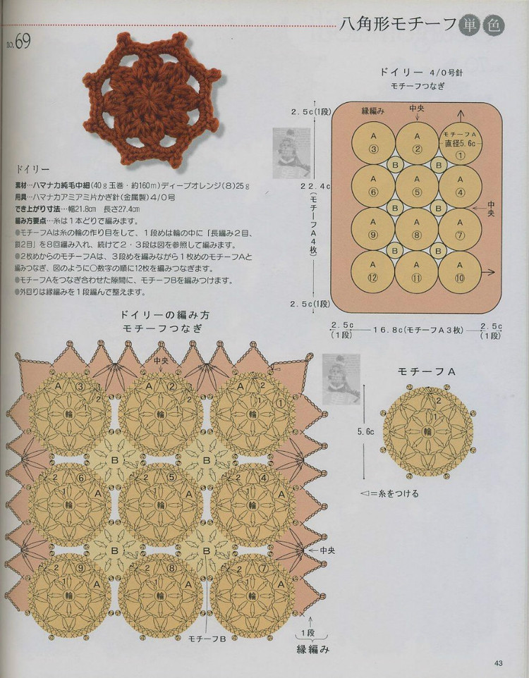 鉤針單朵花樣100 - 紫蘇 - 紫蘇的博客