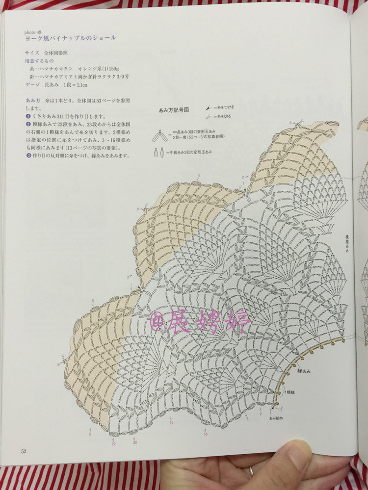 展娉婷高清下載：河合真弓かぎ針あみのショールとストール30―パイナップルあみがいっぱい - 展娉婷 - 展娉婷的鉤針世界