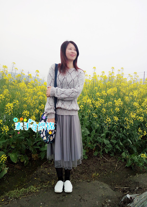 畫棠春----柔美馬海鏤空套衫 - 素手織錦 - 素手織錦的博客