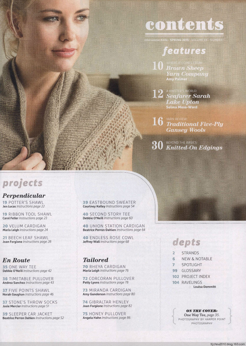 Interweave Knits - Spring 2015 - 紫蘇 - 紫蘇的博客