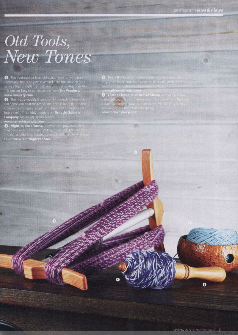 Interweave Knits - Spring 2015 - 紫蘇 - 紫蘇的博客