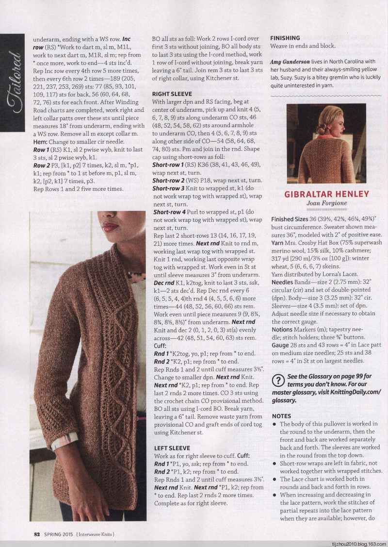 Interweave Knits - Spring 2015 - 紫蘇 - 紫蘇的博客
