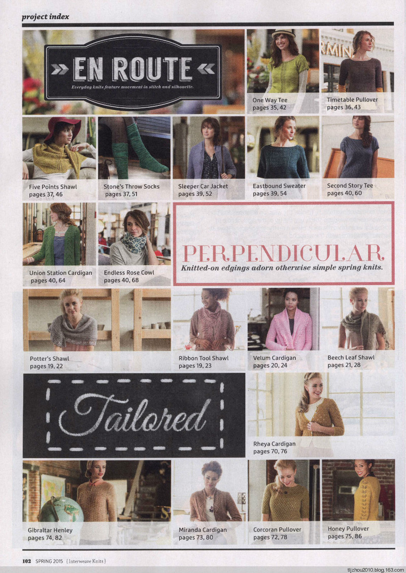 Interweave Knits - Spring 2015 - 紫蘇 - 紫蘇的博客