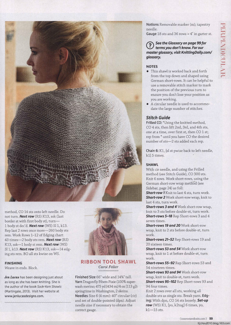 Interweave Knits - Spring 2015 - 紫蘇 - 紫蘇的博客