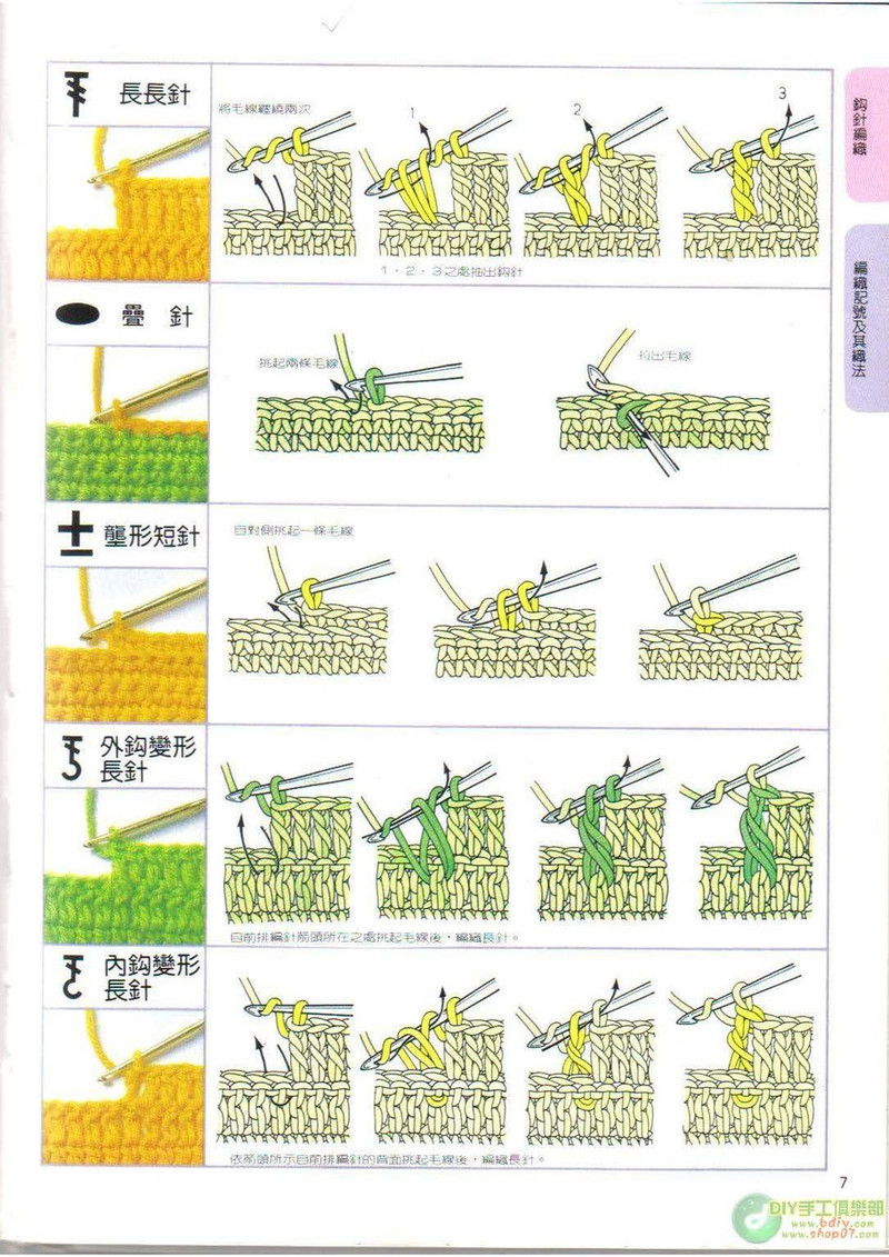 棒針鉤針阿富汗針基礎(chǔ)篇 - li98929 - 老妖兒的博客