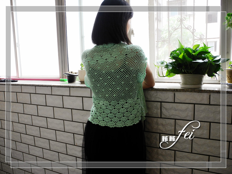 【菲菲手工】初荷---夏日百搭小披~~~~云素麻棉任務篇 - 飄雨菲菲 - 飄雨菲菲de編織樂園