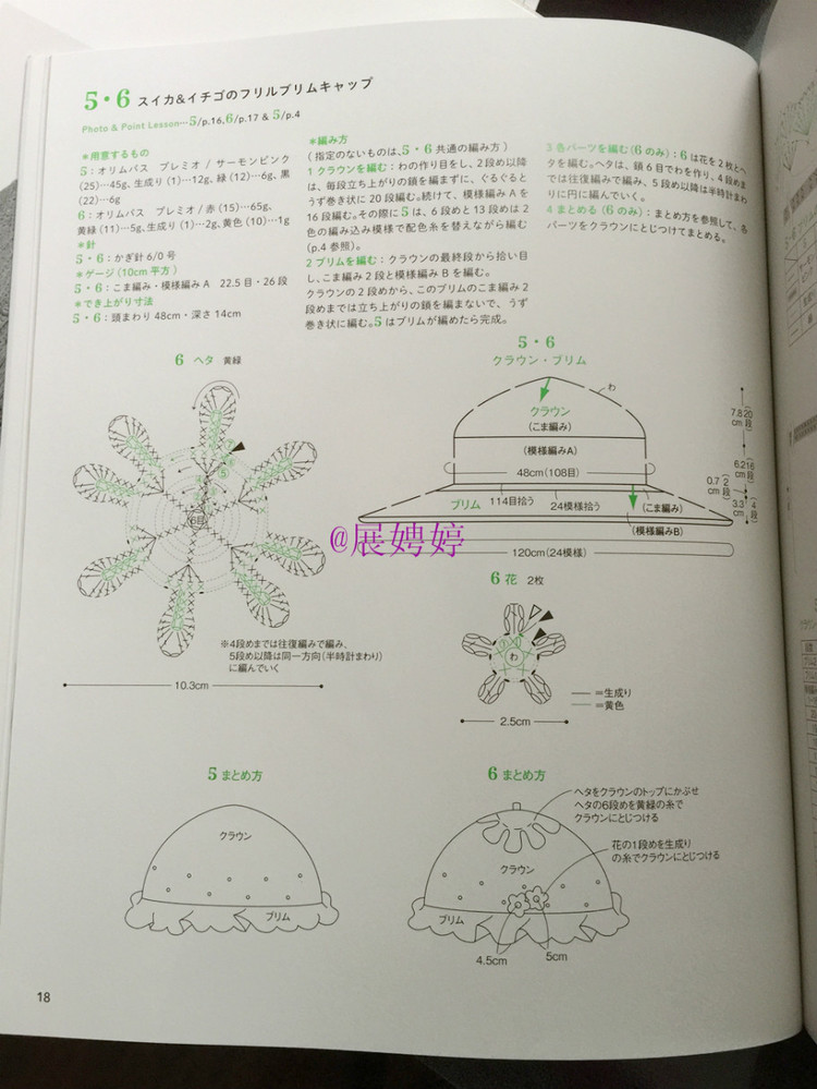 展娉婷新年禮物第二發(fā)：簡(jiǎn)單！鉤針編織孩子喜歡的水果·蔬菜·甜點(diǎn)帽子 - 展娉婷 - 展娉婷的鉤針世界