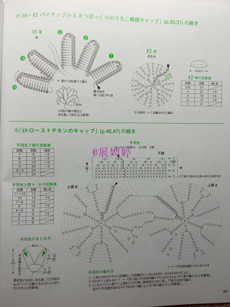 展娉婷新年禮物第二發(fā)：簡(jiǎn)單！鉤針編織孩子喜歡的水果·蔬菜·甜點(diǎn)帽子 - 展娉婷 - 展娉婷的鉤針世界