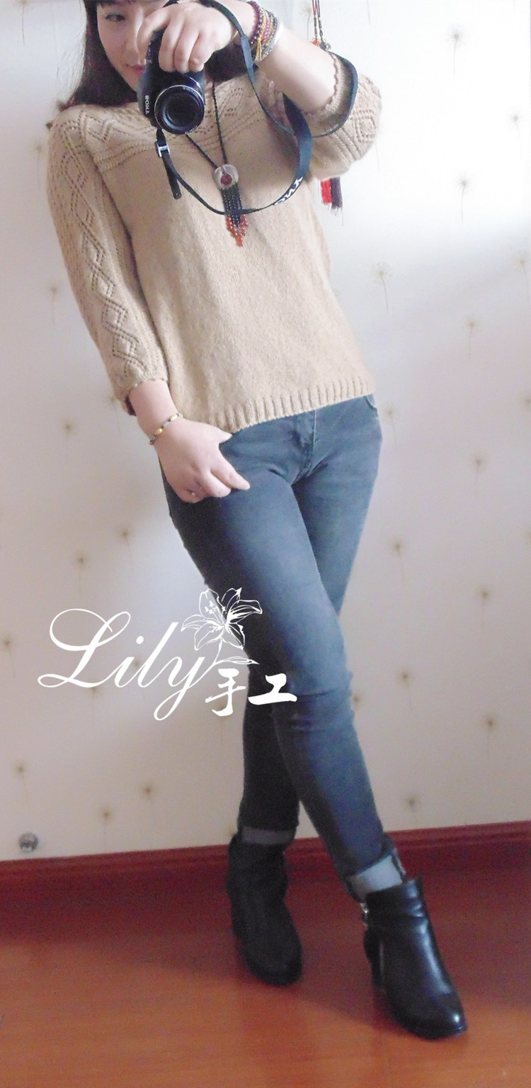【Lily手工】--米蘭--鏈條小羊駝簡易套衫--指間紗群作業(yè)款 - Lily - Lily的手工編織天地