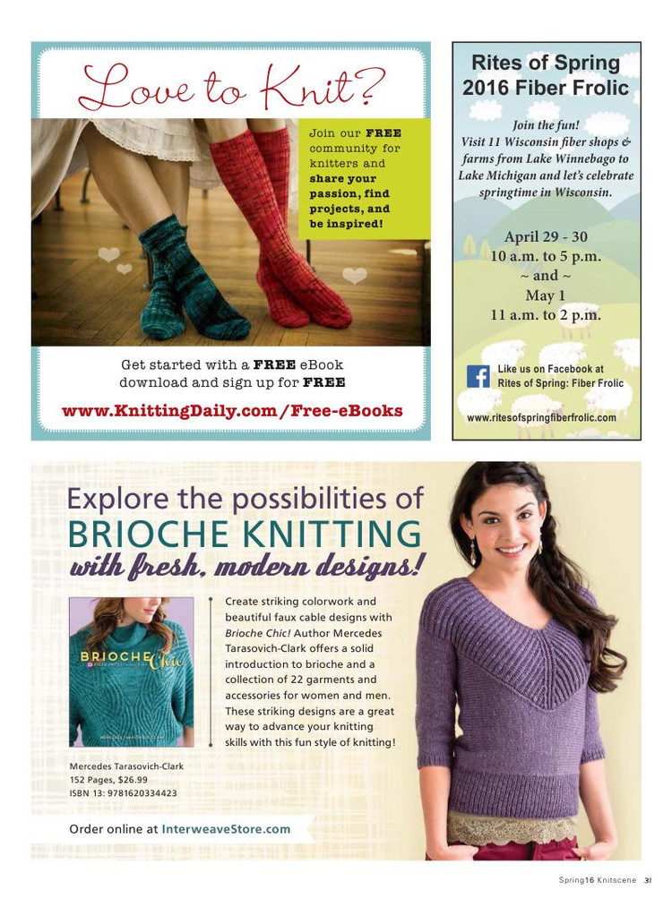 Knitscene  Spring 2016 - 輕描淡寫 - 輕描淡寫