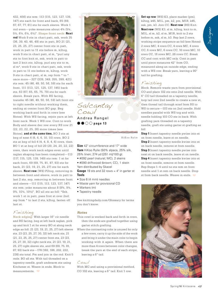 Knitscene  Spring 2016 - 輕描淡寫 - 輕描淡寫