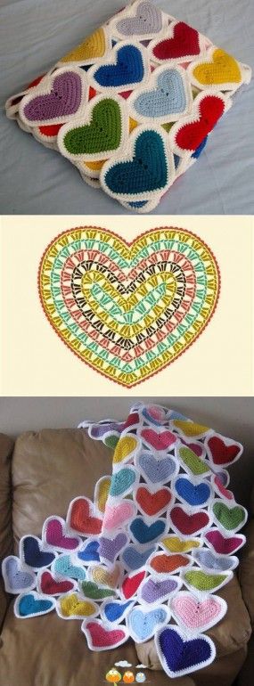 Crochet Heart - Chart  4U // hf