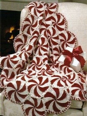 FREE PATTERN for Peppermint Candy Afghan!.