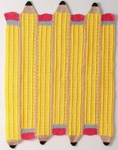 Pencil afghan ~free pattern