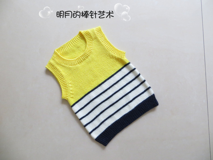漂亮搭色 大嘴猴 背心（視頻） - 明月的棒針?biāo)囆g(shù) - 明月的棒針?biāo)囆g(shù)