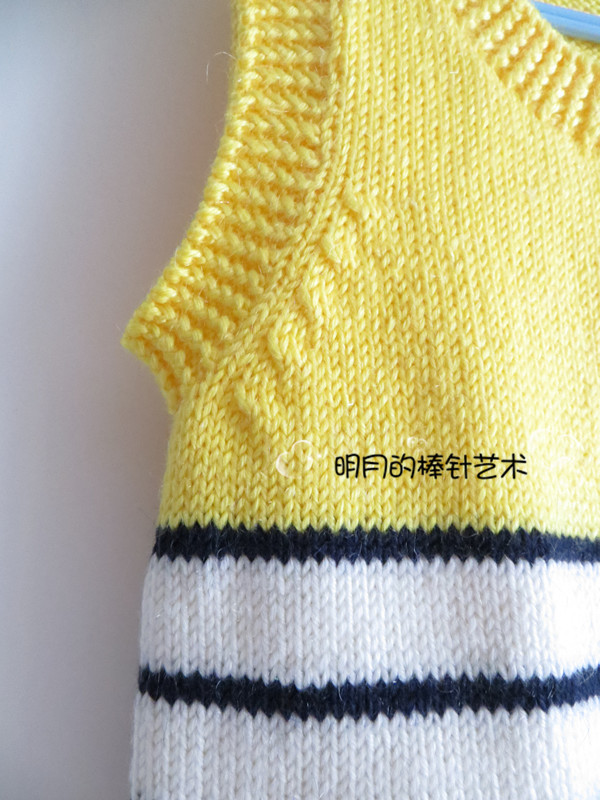 漂亮搭色 大嘴猴 背心（視頻） - 明月的棒針?biāo)囆g(shù) - 明月的棒針?biāo)囆g(shù)
