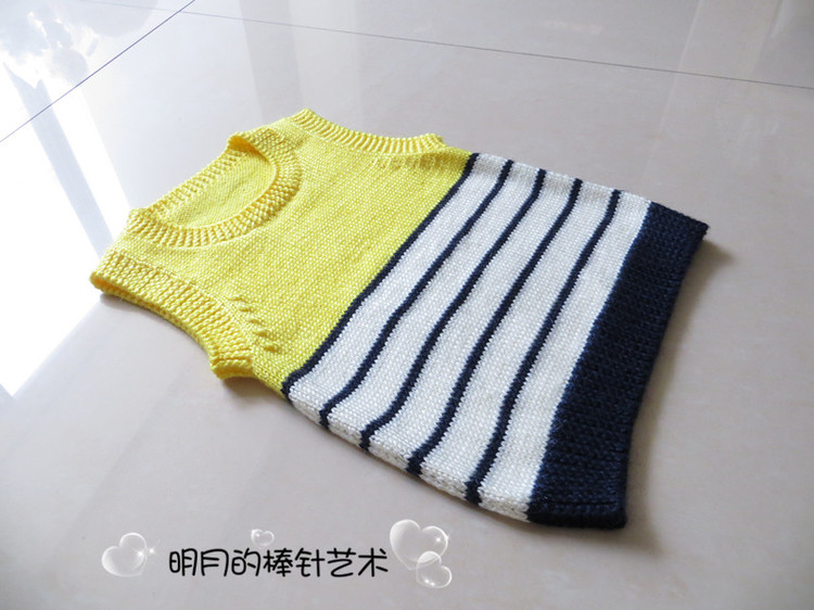 漂亮搭色 大嘴猴 背心（視頻） - 明月的棒針?biāo)囆g(shù) - 明月的棒針?biāo)囆g(shù)