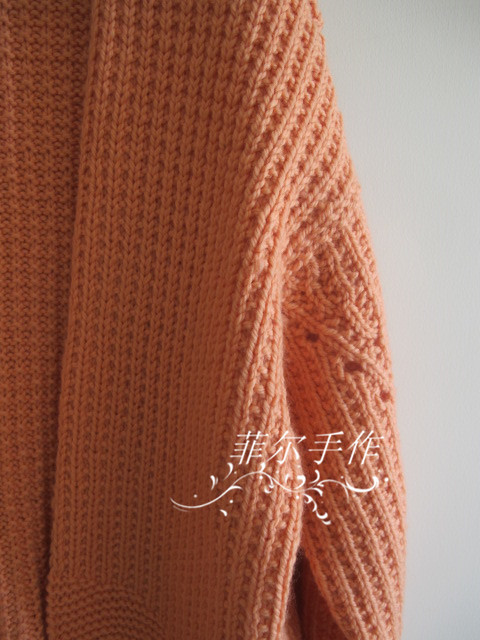 【菲爾手作】大牌開衫季之桔梗---清新糖果色oversize外套（美圖+女兒秀) - 菲爾 - 菲爾的編織博客