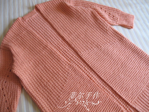 【菲爾手作】大牌開衫季之桔梗---清新糖果色oversize外套（美圖+女兒秀) - 菲爾 - 菲爾的編織博客