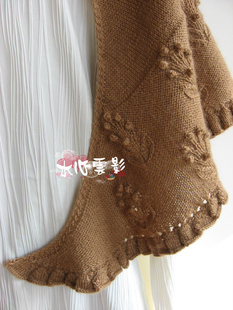 Olivia Shawl（棒針練習(xí)） - 水心云影 - 水心云影的博客