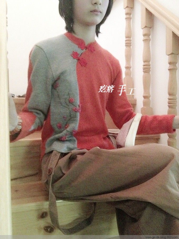 疙瘩手工--創(chuàng)新極品山羊絨--暗香疏影【真人秀來(lái)了】 - 小疙瘩 - 小疙瘩的博客