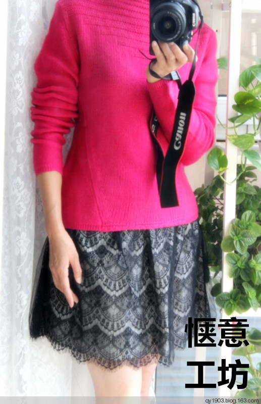 伊美——自帶領(lǐng)粗細風格交錯套衫-2015-9 - 愜意工坊 - 愜意工坊的博客
