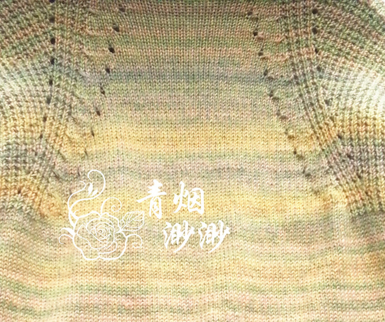 撫綠---段染簡(jiǎn)約休閑寬松套頭衫 - 青煙渺渺 - 青煙渺渺