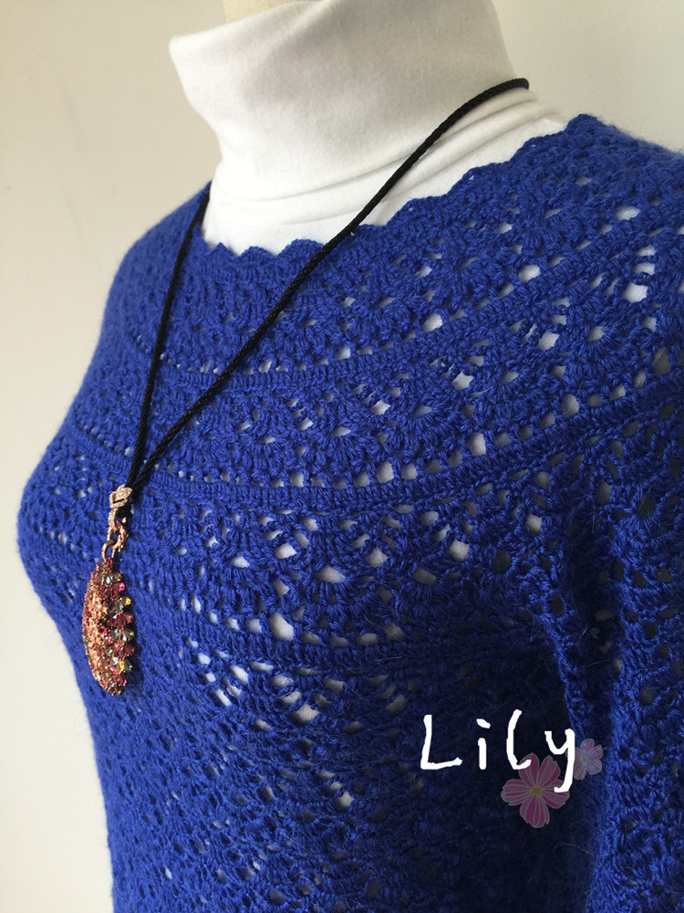 【Lily手工】--藍寶石--論壇金羊線之蔥衣 - Lily - Lily的手工編織天地