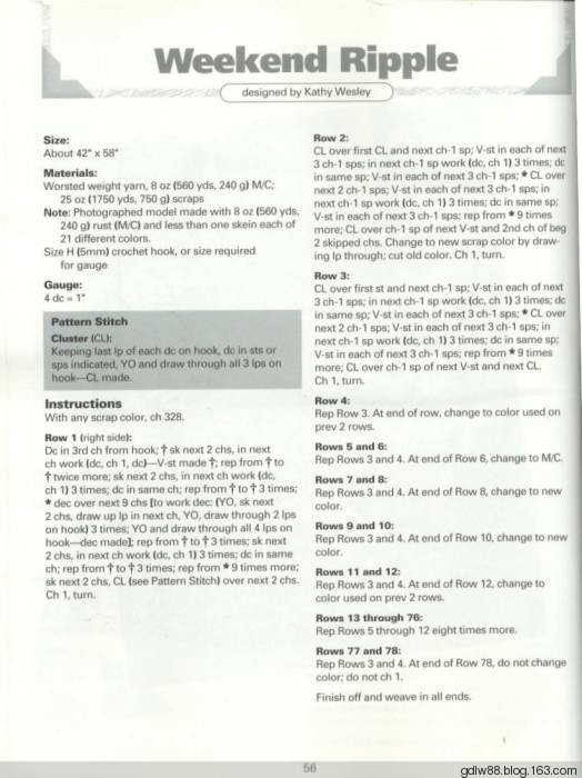 The Ultimate Book Of Scrap Afghans(2) - 木棉花 - 雨茫茫，霧茫茫，盼望花開(kāi)，花已落……
