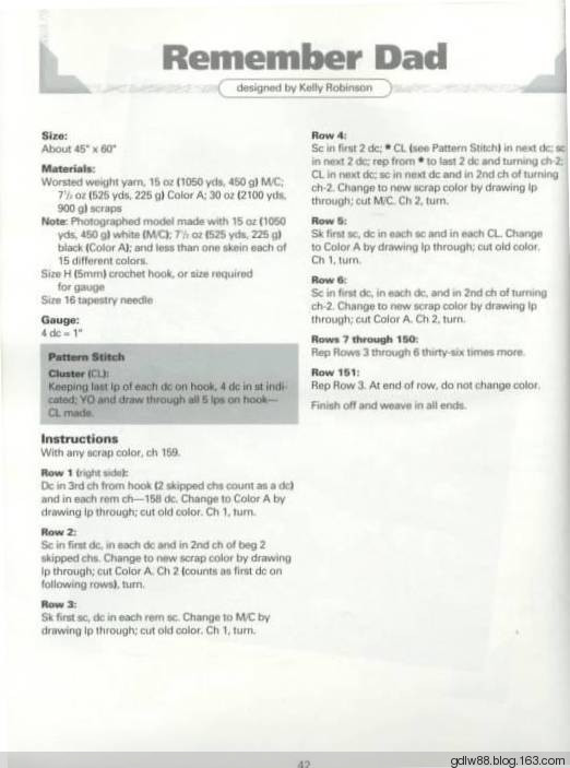 The Ultimate Book Of Scrap Afghans(2) - 木棉花 - 雨茫茫，霧茫茫，盼望花開(kāi)，花已落……