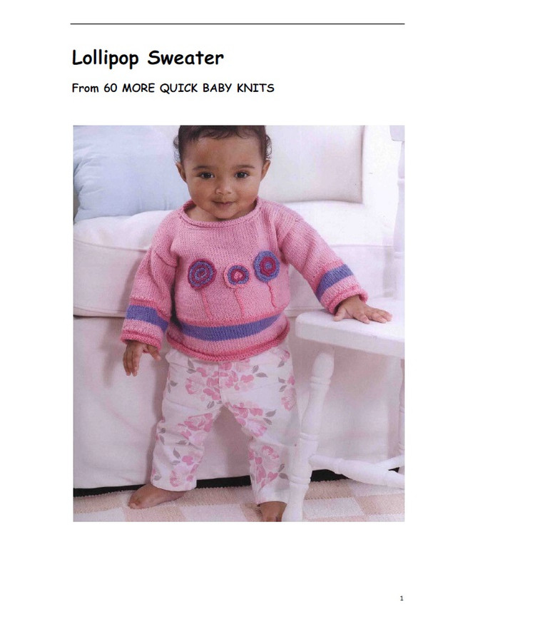 小熊翻譯——Lollipop Sweater棒棒糖 小童套頭衫 - ferrero1869 - 小熊的天地