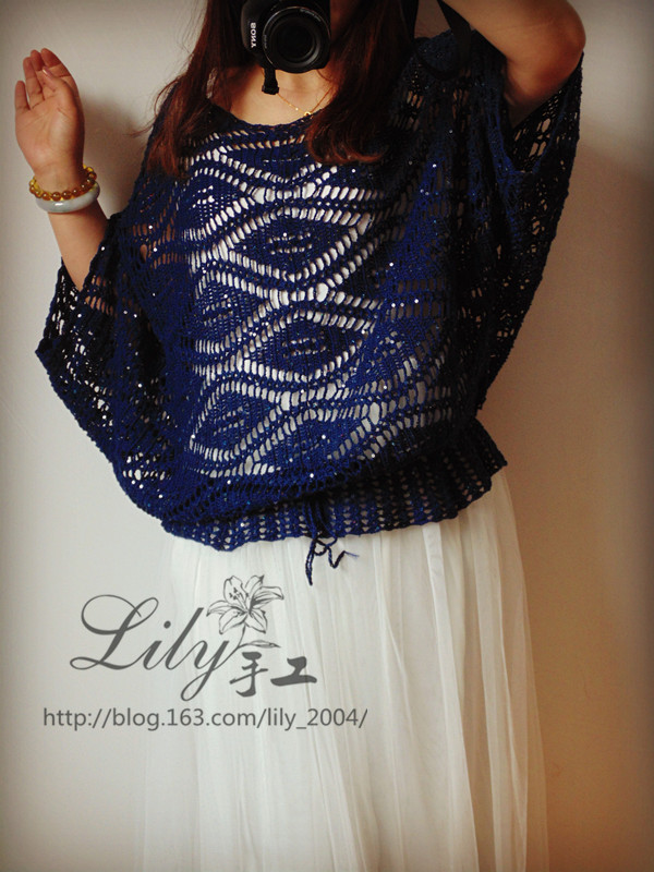 【Lily手工】--聆聽那幸福--亮片版休閑套衫 - Lily - Lily的手工編織天地