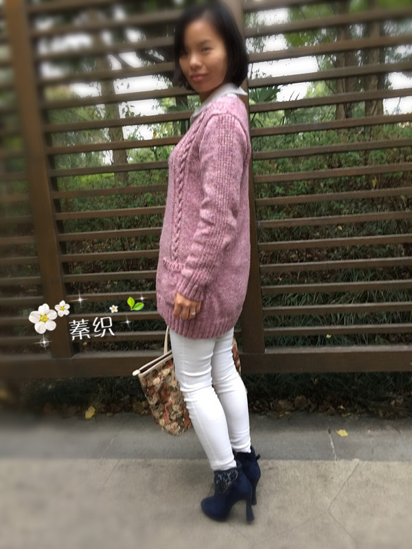 踏歌行------雪蓮花休閑長款毛衣 - lzhenzhuo - 蓁灼的手工博客