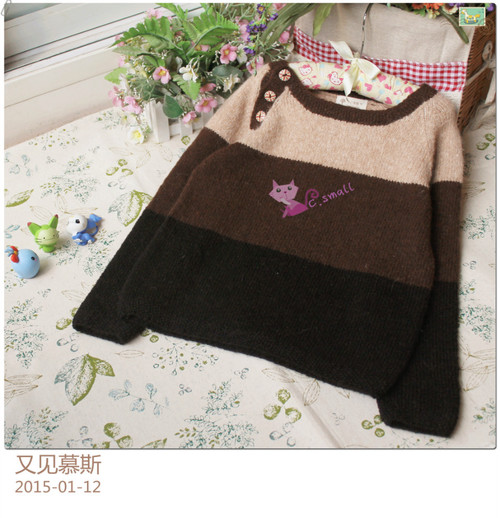 又見慕斯---小童側(cè)扣套衫------2015.01 - C.small - C.small的織衣所