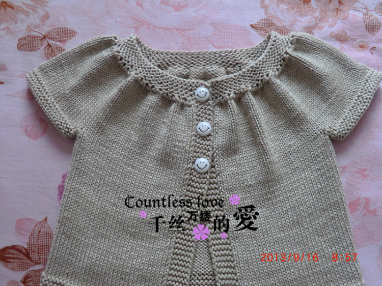 一款*從上往下*非常簡單好織的嬰幼兒開衫。。完工嘍。。。 - 幽靜怡人 - 幽靜怡人的織衣點滴