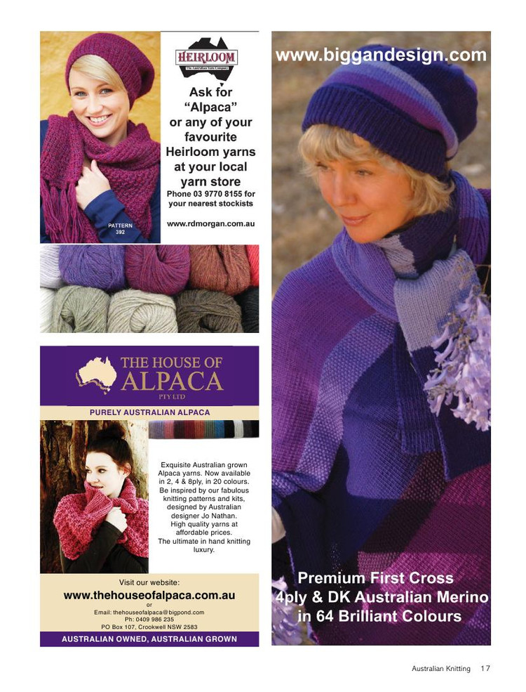 Australian Knitting  Volume 5 No3 2014 - 輕描淡寫 - 輕描淡寫