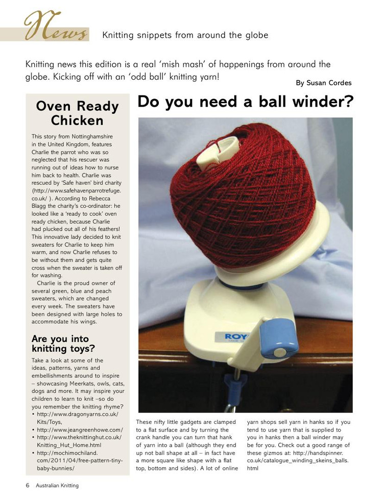 Australian Knitting  Volume 5 No3 2014 - 輕描淡寫 - 輕描淡寫