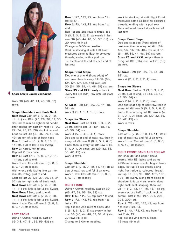Australian Knitting  Volume 5 No3 2014 - 輕描淡寫 - 輕描淡寫